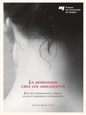 cover image of La dépression chez les adolescents